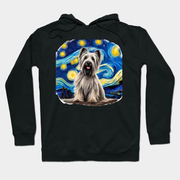 Skye Terrier Night Hoodie by Doodle and Things